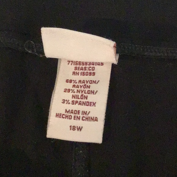 Covington black leggings size 1X - Picture 9 of 9